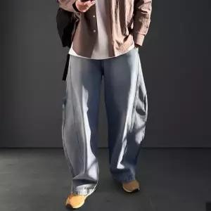 비비오 사이드 커브드 벌룬핏 와이드 데님 청바지 WFKIVBC