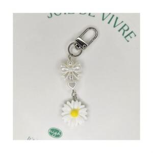 [주문제작] 꽃키링 화트 실버 즈키링 체인 트랩 열쇠고리 휴대폰줄