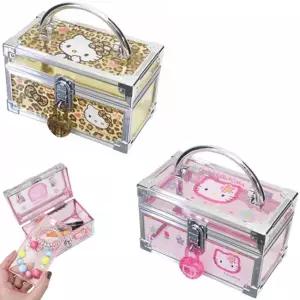 산리오 헬로키티 자물쇠 손잡이 미니 메이크업 케이스(소품박스)