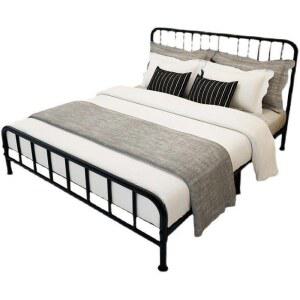 철제 침대 프레임 매트리스 베드 A타입 침대틀 200x80x38 제품 스틸 화이트