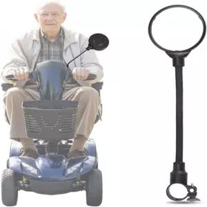 전동 스쿠터 리어 뷰 미러 - 노인용 모빌리티 및 휠체어 보조 도구용 360° 회전 광각 1개(A-1pcs)