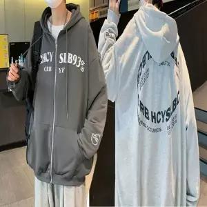 남녀공용 집업 자켓 남자 루즈핏 캐주얼 후드 2색