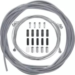 하핑턴 자전거 브레이크 기어 변속기 케이블 하우징 세트 유니버설 이너 키트 앞뒤 변속 교체 그레이