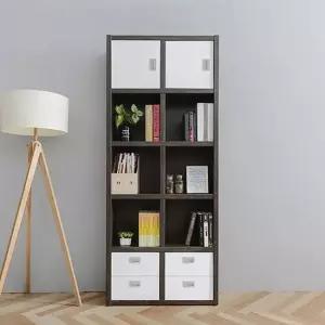 SJ가구 로잔느 800 콤비 5단 책장