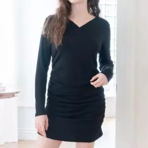 빅사이즈 601 기모랩브이주름원피스 DRDX066