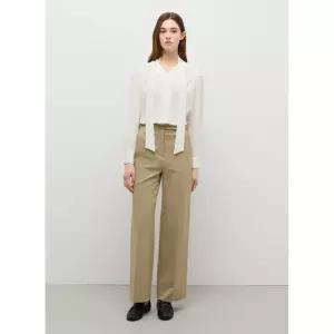 매장정품 SHESMISS 쉬즈미스 셔링 브이넥 타이 블라우스 SWWBLQ12010 849364