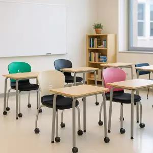 (무료배송) 텐스페이스 인테리어 카페 디자인 예쁜 다양한 컬러 라운드 바퀴형 의자(무료배송) SR5107