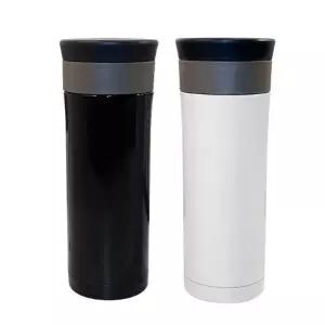 (색상 흰색)창고세일 티링 이중스텐 텀블러 500ml 차망 진공 보온병