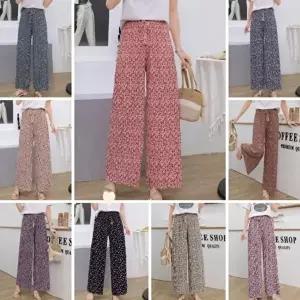 플리츠바지 9부 촌캉스 할머니 몸빼바지 플리츠 쿨 팬츠 고무줄 밴딩 바지 KK980