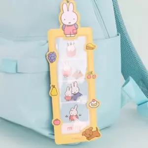 ( )캐릭터 네컷 포토 키링 옐로우 미피 프루트 열쇠고리 가방고리 키홀더