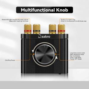 미니 블루투스 5.0 TPA3116 디지털 앰프 하이파이 스테레오 오디오 리시버 파워 50W+50W 자동차 사운드