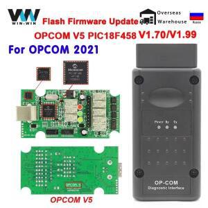자동차 진단 케이블 OP-COM V5 Opel 2021 OP 1.70 플래시 펌웨어 업데이트 PIC18F458 CAN BUS OBD 2 도구