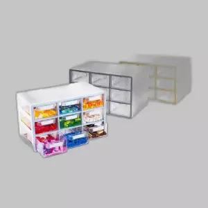 시스템 멀티박스 9단 수납정리함 미니수납함