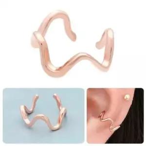 이어커프선물 14KGP 로즈골드 귀찌 웨이브 이어커프 WD27A98