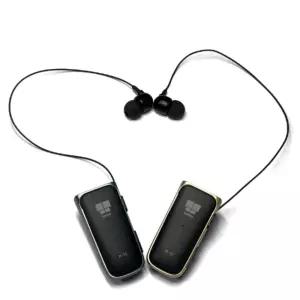 진동 블루투스이어폰 클립온 넥밴드 자동감김 무선이어폰 통화용