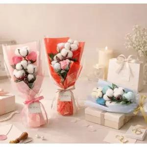 기념일선물 졸업선물 생일선물 이벤트꽃 로맨틱선물 스윗코튼 부케 졸업식 꽃다발 기념일 선물 발렌타인데