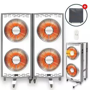 [대성하이원]양방향 4구 히터 하이라이트 난로 전기히터 이동식 접이식 산업용 공장 DSEH-300