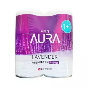 엘지 아우라 자동분사 방향제 리필 라벤더향 280ml 2입 1개 탈취
