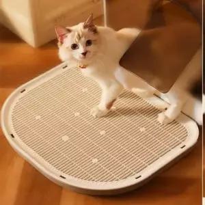 고양이 배변 화장실 발판 모래깔판 위생 방지 매트 고양이모래매트 고양이발판 모래발판