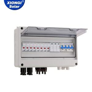 번개 보호 기능이 있는 태양광 발전 PV 배전함 4 int 1 out 1000V 퓨즈 MCB SPD 방수 IP65 결합기 상자