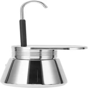 제로디스 싱글 스파우트 모카 포트 스테인리스 스틸 에스프레소 메이커 커피 경량 카페 휴대용 야외 캠핑용