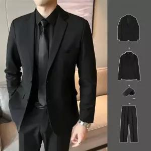 장례식 정장 검정 하객용 빅사이즈 수트 남성 포멀 상복