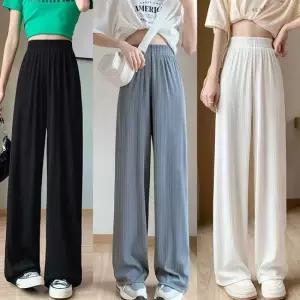 여성 시원한 냉감 쿨링 플리츠 팬츠 LM-0055 여자와이드팬츠 여자와이드밴딩바지