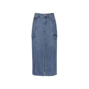 TOPTEN 여성) 데님 카고 맥시 스커트_MSE4RS2303 591040