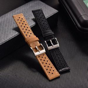 타공 가죽 시계줄 18mm 20mm 22mm 퀵릴리즈 수제 스트랩