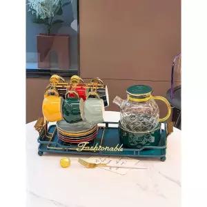 물컵 세트 북유럽풍 도자기 머그 럭셔리 밀크글라스 홈카페 덴비