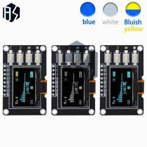 0.96 인치 OLED IIC 흰색/노란색 12864 디스플레이  Arduino 용 4x4 키 SSD1315 LCD 스크린 보드