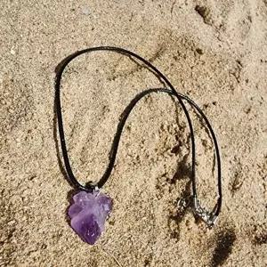 남자 여자 자수정 팬던트 원석 목걸이 감성 천연-WFIK5XI