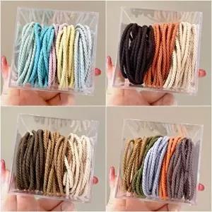 대용량 컬러 머리끈 50P 헤어고무줄 기본 헤어끈-WFILL83