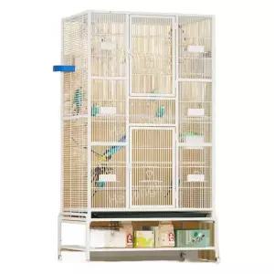 앵무새 대형 새장 놀이터 1 앵무새장 철장 케이지 아크릴 78x51x89 이동 없음