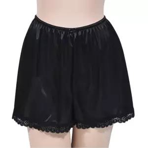 광택나는 부드러운 밴딩 여성 속반바지 힙워머 미니스커트 학생 패션