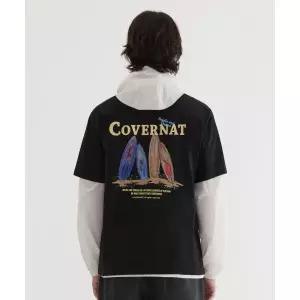 커버낫 수피마 쿼드 보드 그래픽 티셔츠 Black CO2502ST17BK 826025
