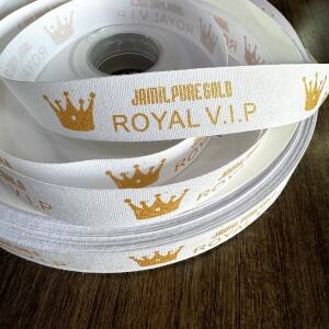 100 야드 코튼 리본 맞춤형 로고 웨딩 장식 수제 마크 라벨 케이크 꽃 가게 선물 패키지