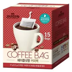 원두 문구사무/오리지날 원두 커피백 3.8g×15T/헤이즐넛/쟈뎅