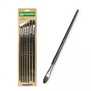 고품질 프로페셔널 유화붓 나무 아크릴 작업 붓 세트 유화겸용아크릴붓세트 화홍아크릴붓 WFIPJZ9