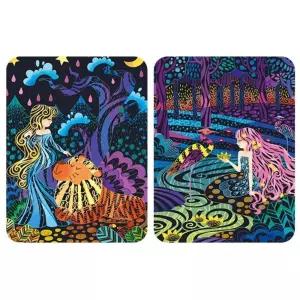 마법숲 따라긁기 스크래치 미술놀이 홈스쿨링 유아교구 창의력향상 그림북 컬러북