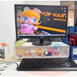 모니터 받침대 피규어 귀여운 인테리어 디스플레이 진열장 장식 데스크 인