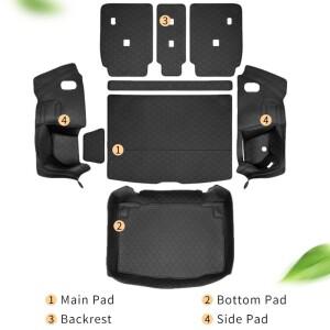 미니 쿠퍼 U25호환  가죽 자동차 트렁크 매트 풀 커버리지 카 부트 커버 패드 리어 카고 라이너 보호 카펫