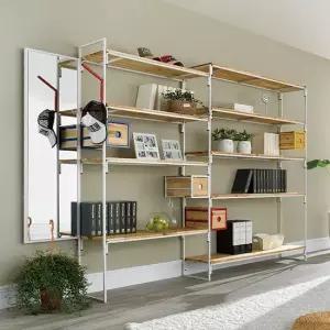 다이젠 디포 철재 2925 연결형 책장+거울