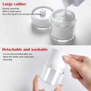 15/30/50/100ML 에어리스 펌프 병 디스펜서 크림 용기 진공 스킨케어 로션 빈 리필 가능 사이즈