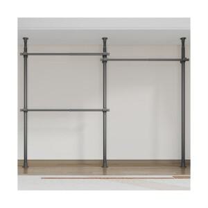 38mm 와이드 3단행거 튼튼한 고정식 옷걸이행거