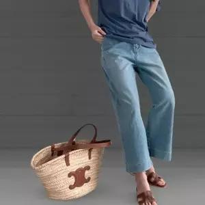 여성 연청 와이드 청바지 히든밴딩 여름 워싱 팬츠