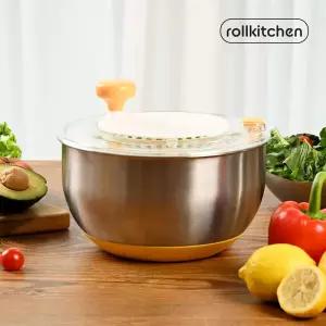 롤키친 스테인 304 논슬립 야채탈수기 4.5L 대용량