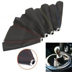 수동기어부츠 수동기어봉커버 수동기어교체 시프트 기어부츠 가죽 블랙 검정선