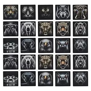 밀리터리 실사 동물 눈 야광 패치 와펜