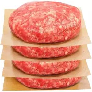 300Pcs 햄버거 패티 종이 6 x6 논스틱 표백 양피지 사각 시트 분리용 버거 프레스 쿠키 식품 보관 사탕